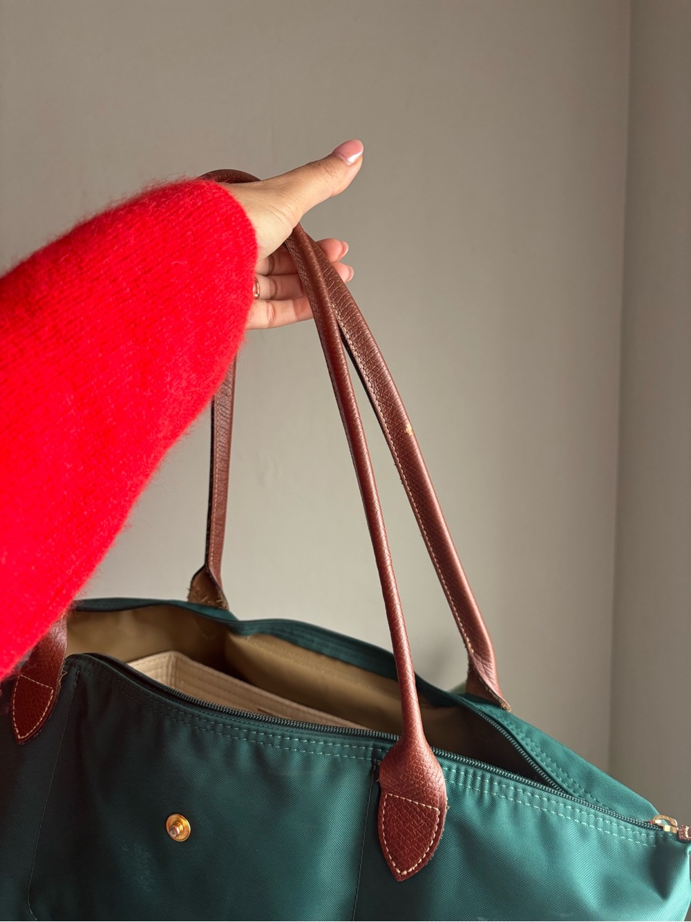 Forrest Green Medium Le Pliage Long Handled - Picture 11 of 16
